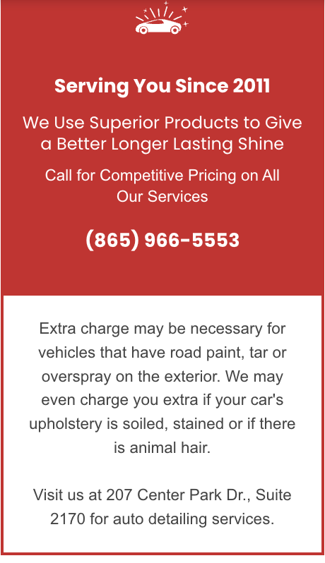 detailing services