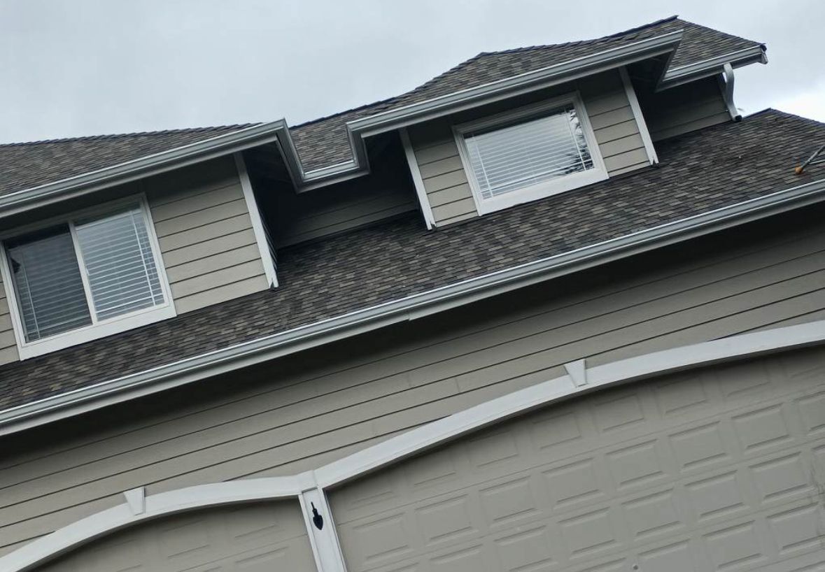 Brown House — Lacey, WA — Seamless Gutters Troy Services LLC