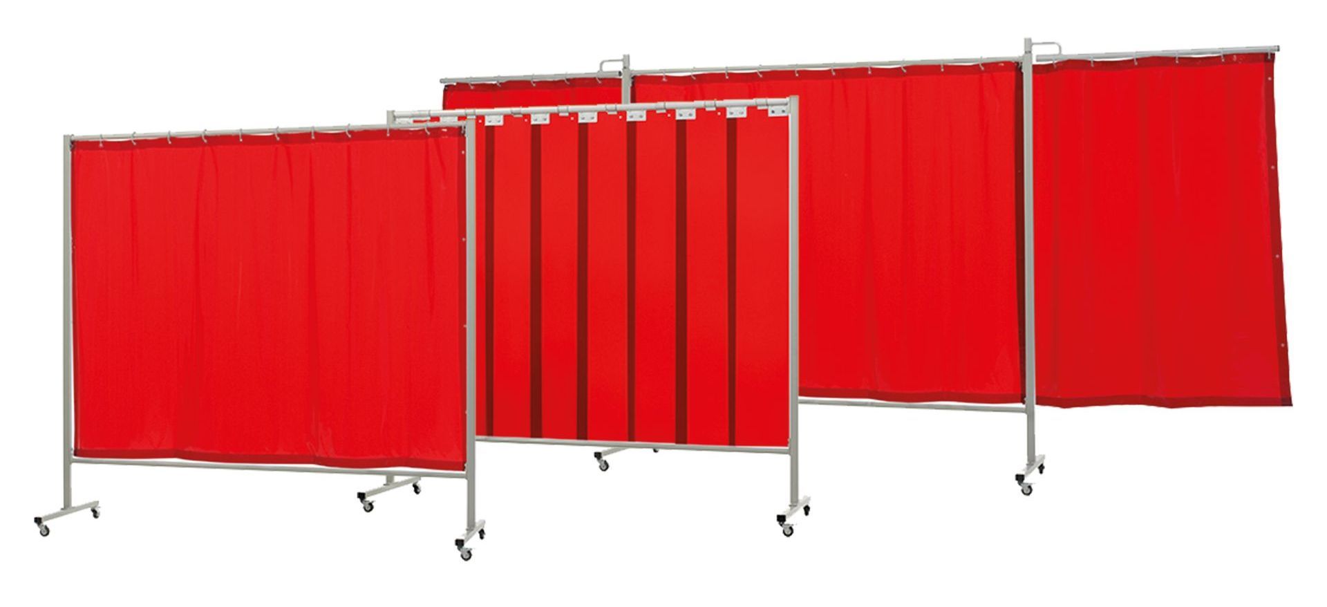 Rideau de soudure sur roulettes