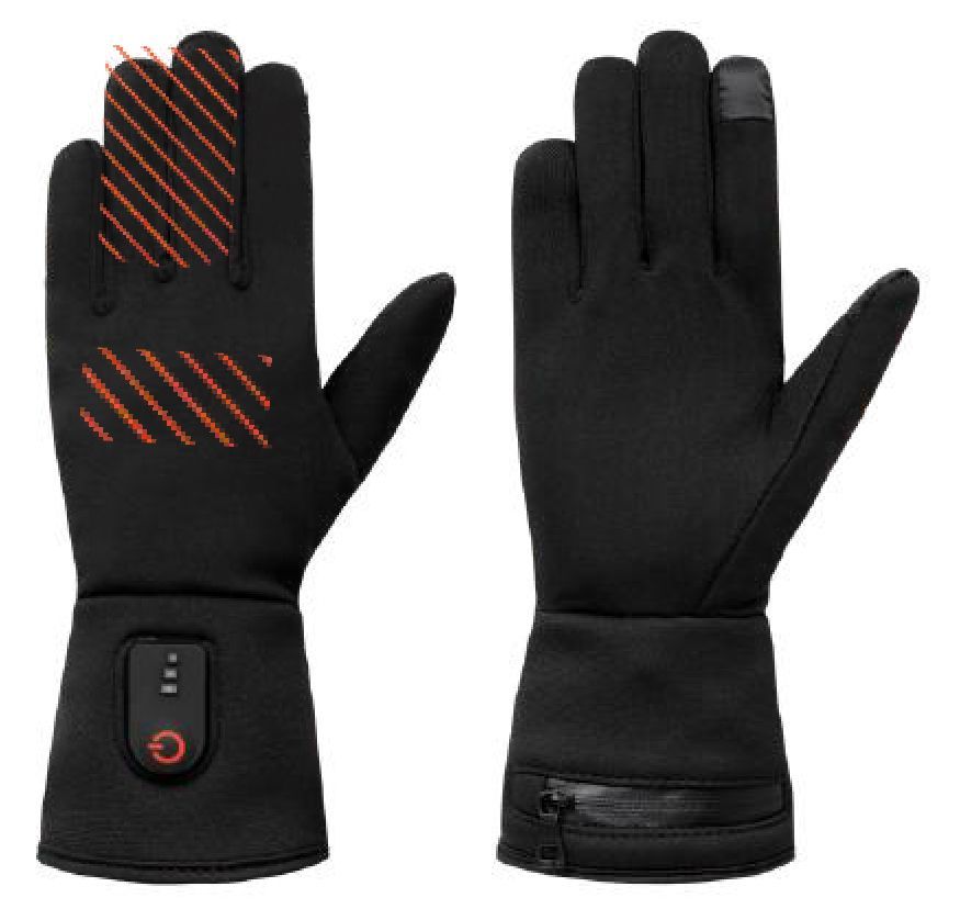 Sous gants chauffant avec zones de chauffe