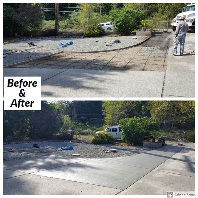 Before And After Creating Driveway — Puyallup, WA — Minh's Landscaping and Gardening Service