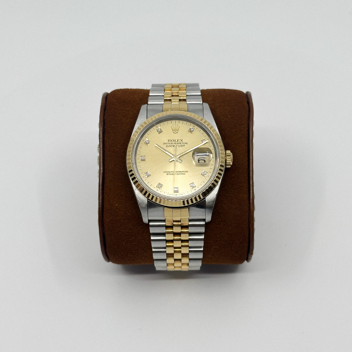 Rolex Datejust 36 Champagne Diamond Dial 16233 (1998)