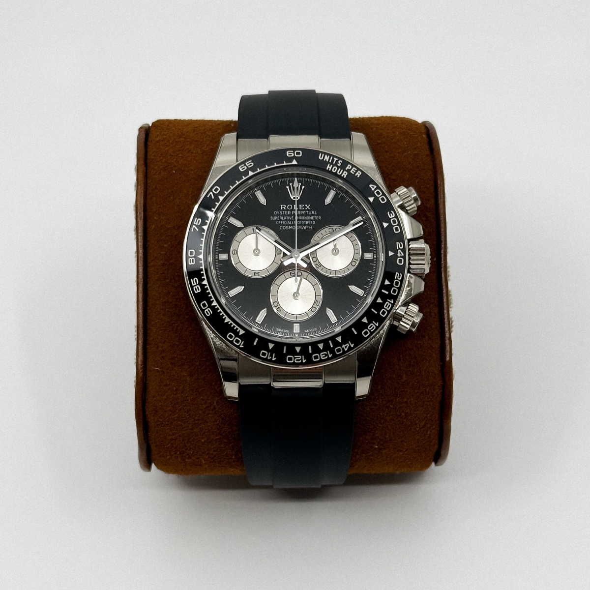 Rolex Cosmograph Daytona “Baby Le Mans” White Gold Oysterflex (2025)