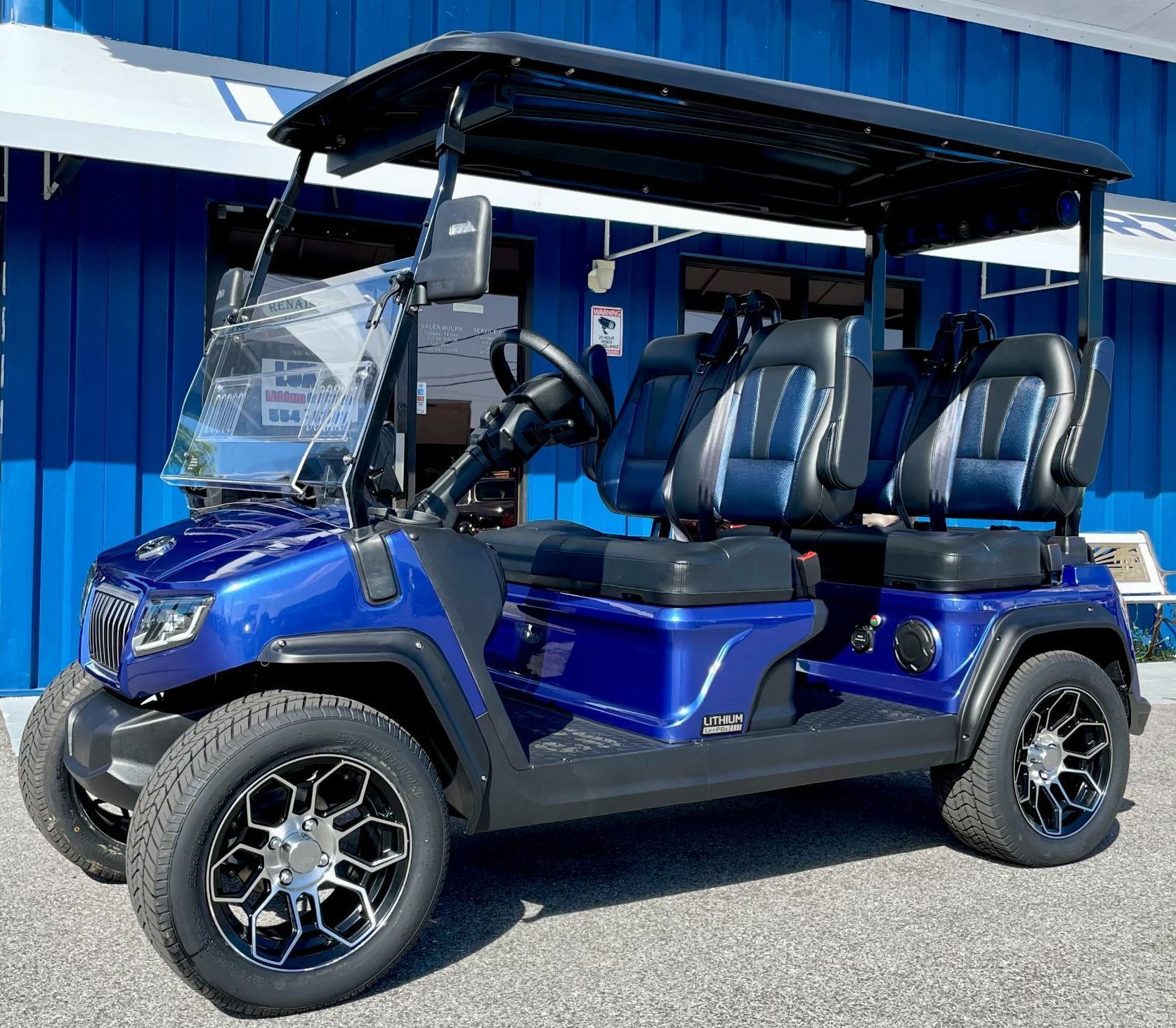 Blue golf car - golf cars for sale in St. Petersburg, FL