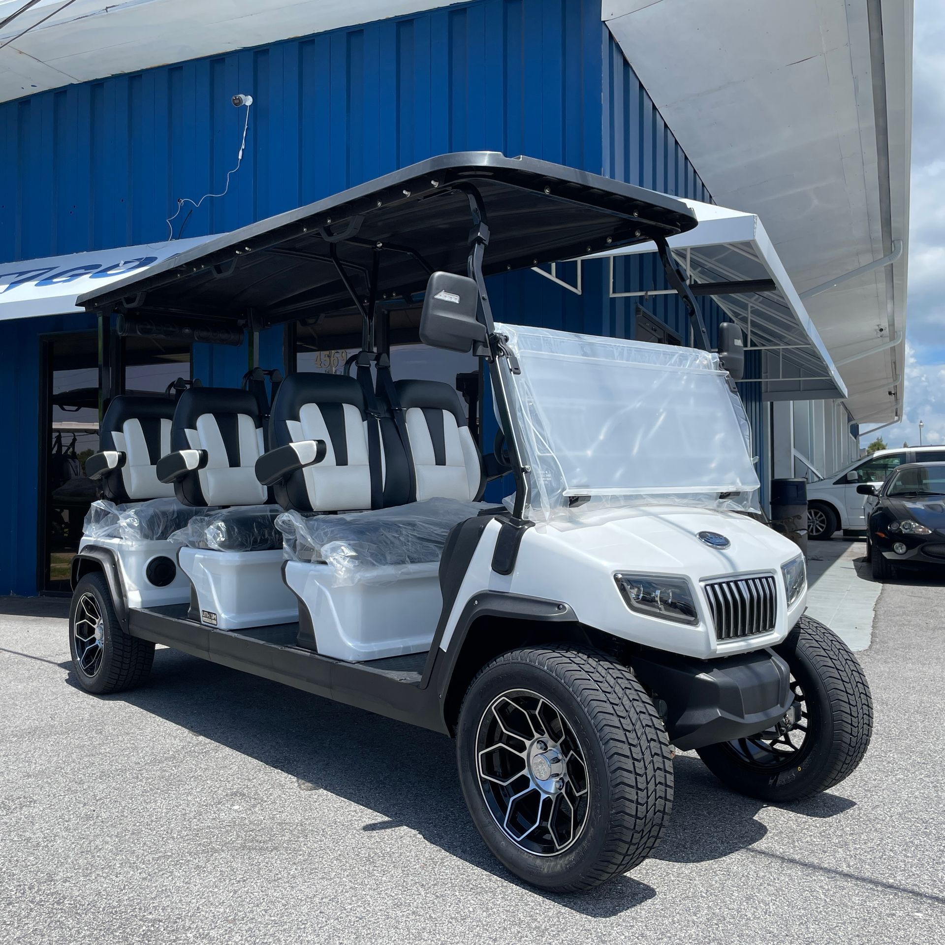 Purple custom golf cart - custom golf cart sales in St. Petersburg, FL