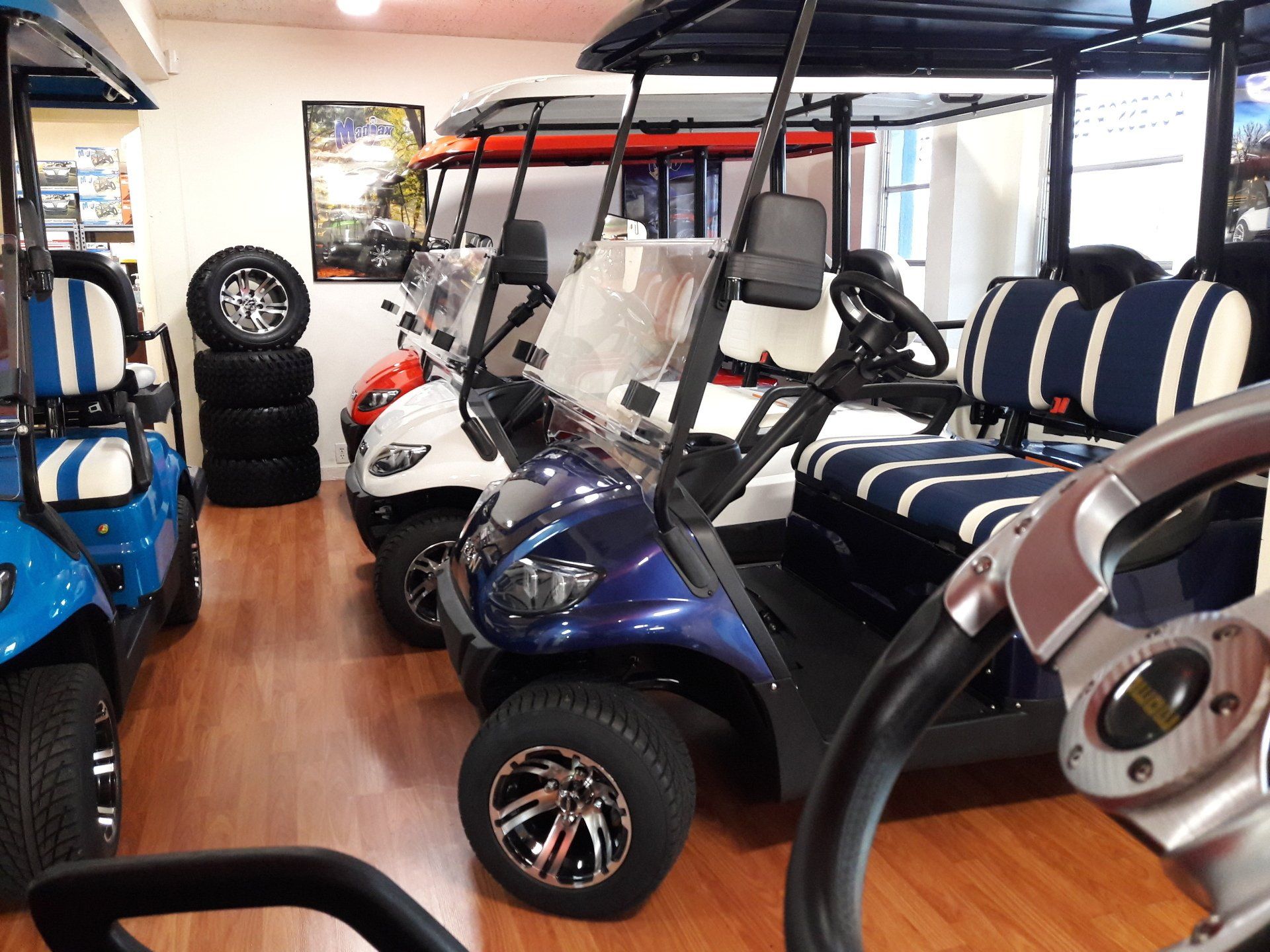 Golf Cart Showroom — St. Petersburg, FL — Ed Burns Bay Area Golf Cars
