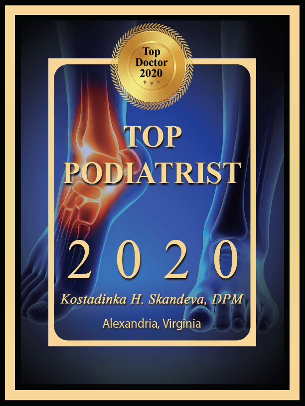 Image of Top Podiatrist in Alexandria, VA Award for 2020.