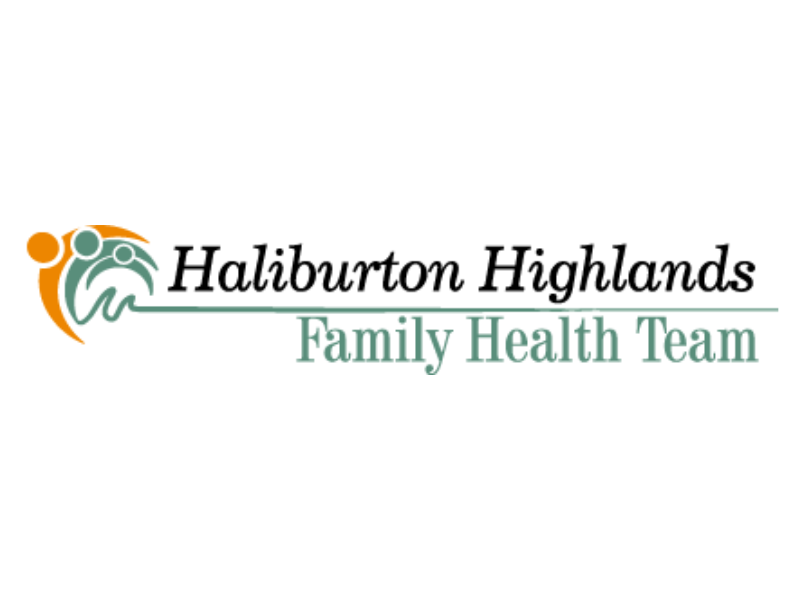 The logo for the haliburton highlands family health team