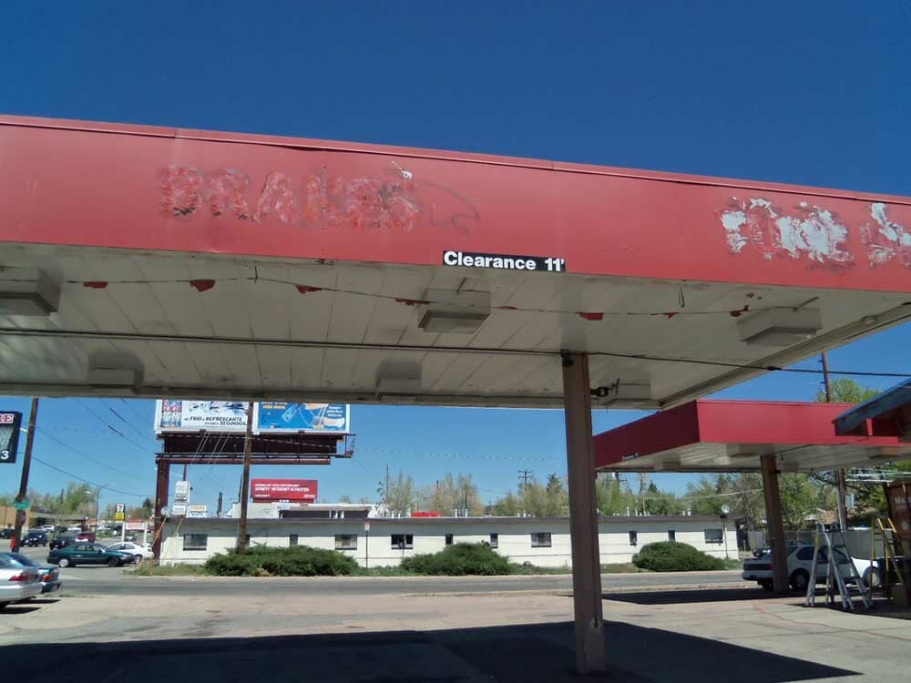 Gasoline Station's Roof — Painting in Commerce City, CO