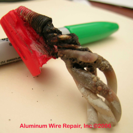 A piece of aluminum wire repair inc. 2006