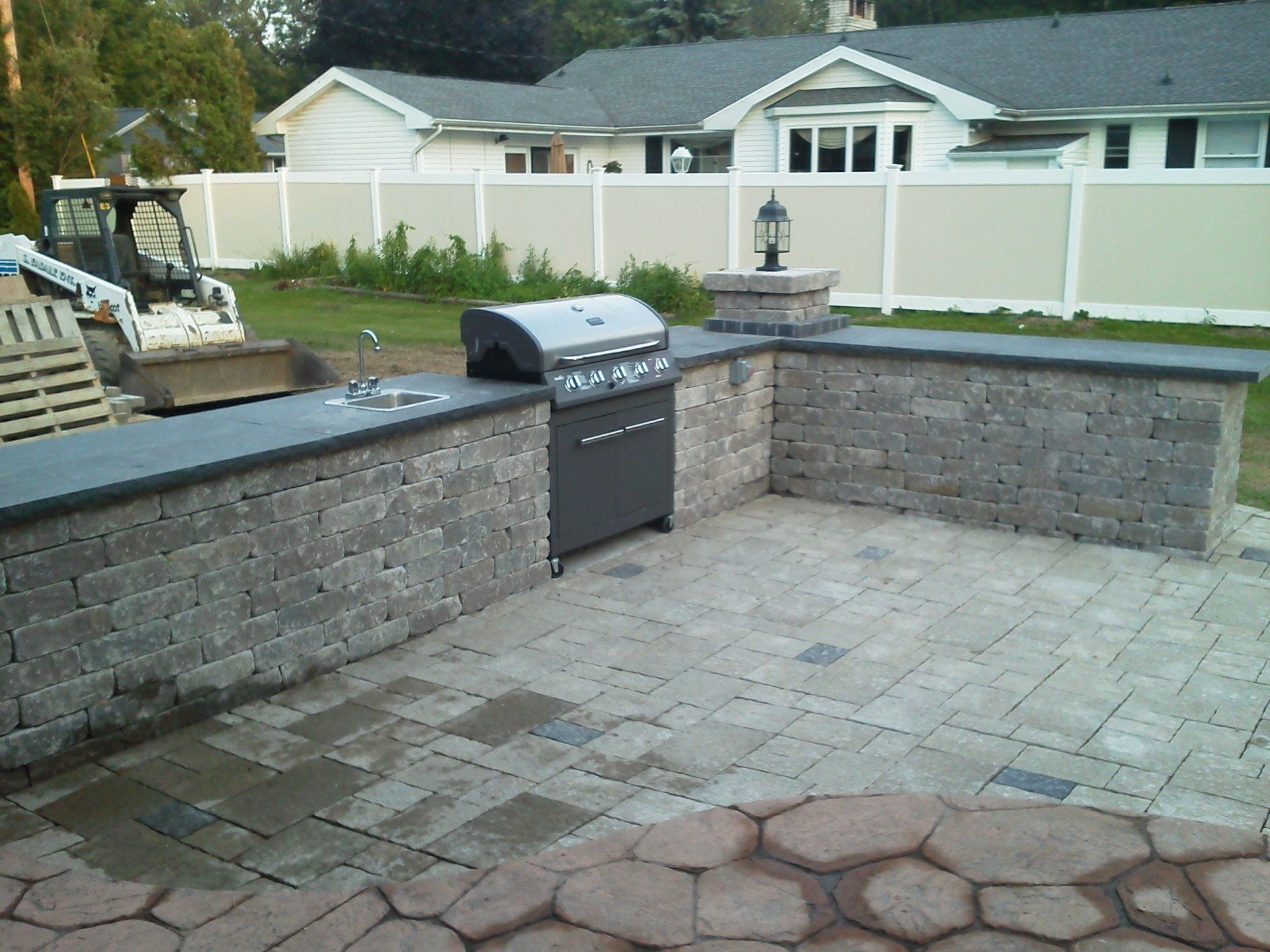 After Hardscape Installation