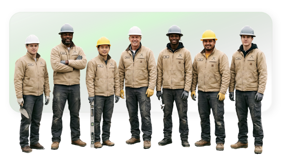Workers pouring fresh concrete driveway installation at suburban New York property
