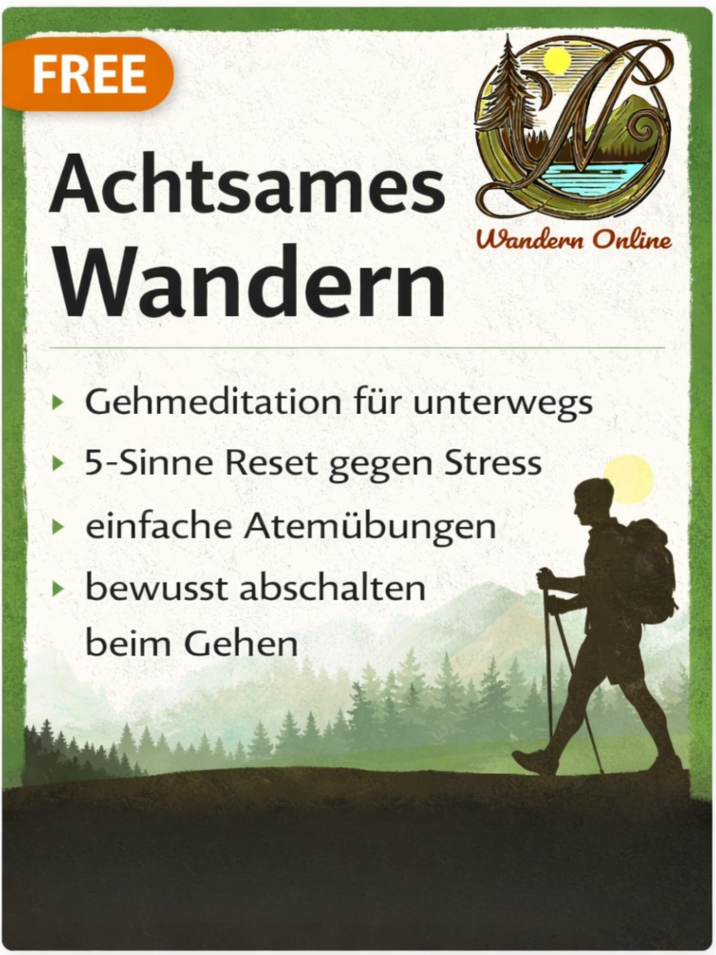 Achtsames Wandern – PDF Cover