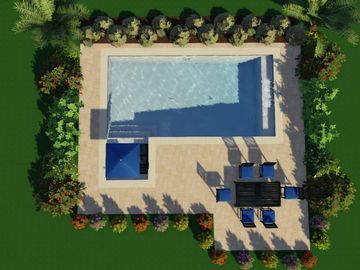 Top View Image of a Clean Pool — Summerville, SC — Clearblue Pools