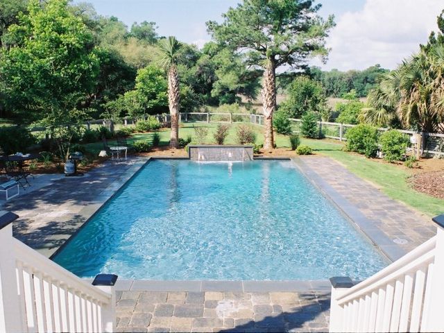 Rectangular Clear Blue Pool Beside Garden — Summerville, SC — Clearblue Pools