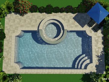 Computer Generated Image of a Pool — Summerville, SC — Clearblue Pools