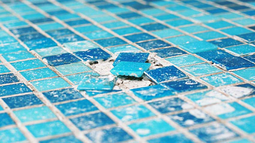 Broken Pool Tiles — Summerville, SC — Clearblue Pools