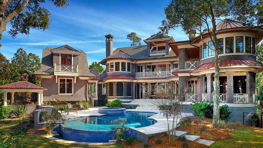 Big House with Custom Design Pool — Summerville, SC — Clearblue Pools