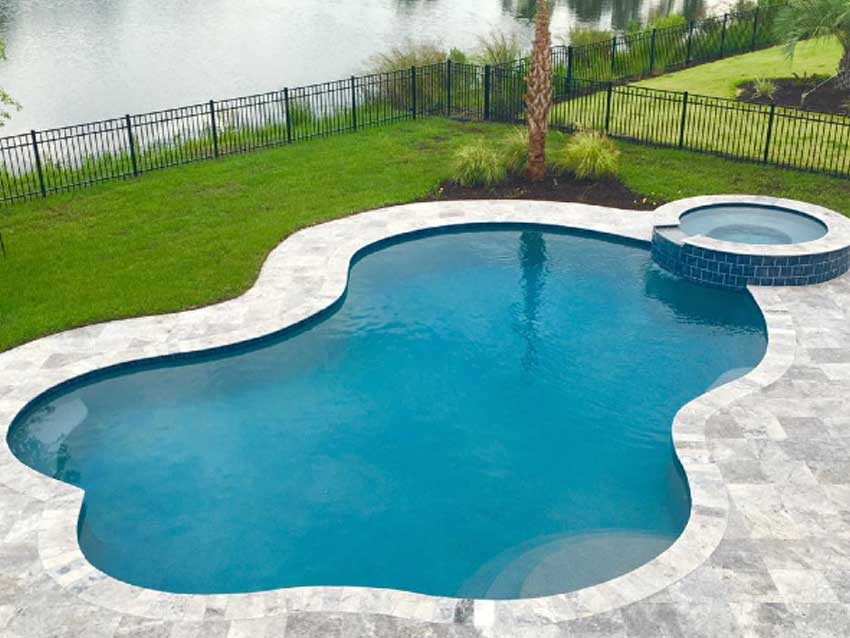 Clear Blue Pool With Curved Edges — Summerville, SC — Clearblue Pools