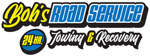 Bob 's road service 24 hr towing & recovery logo