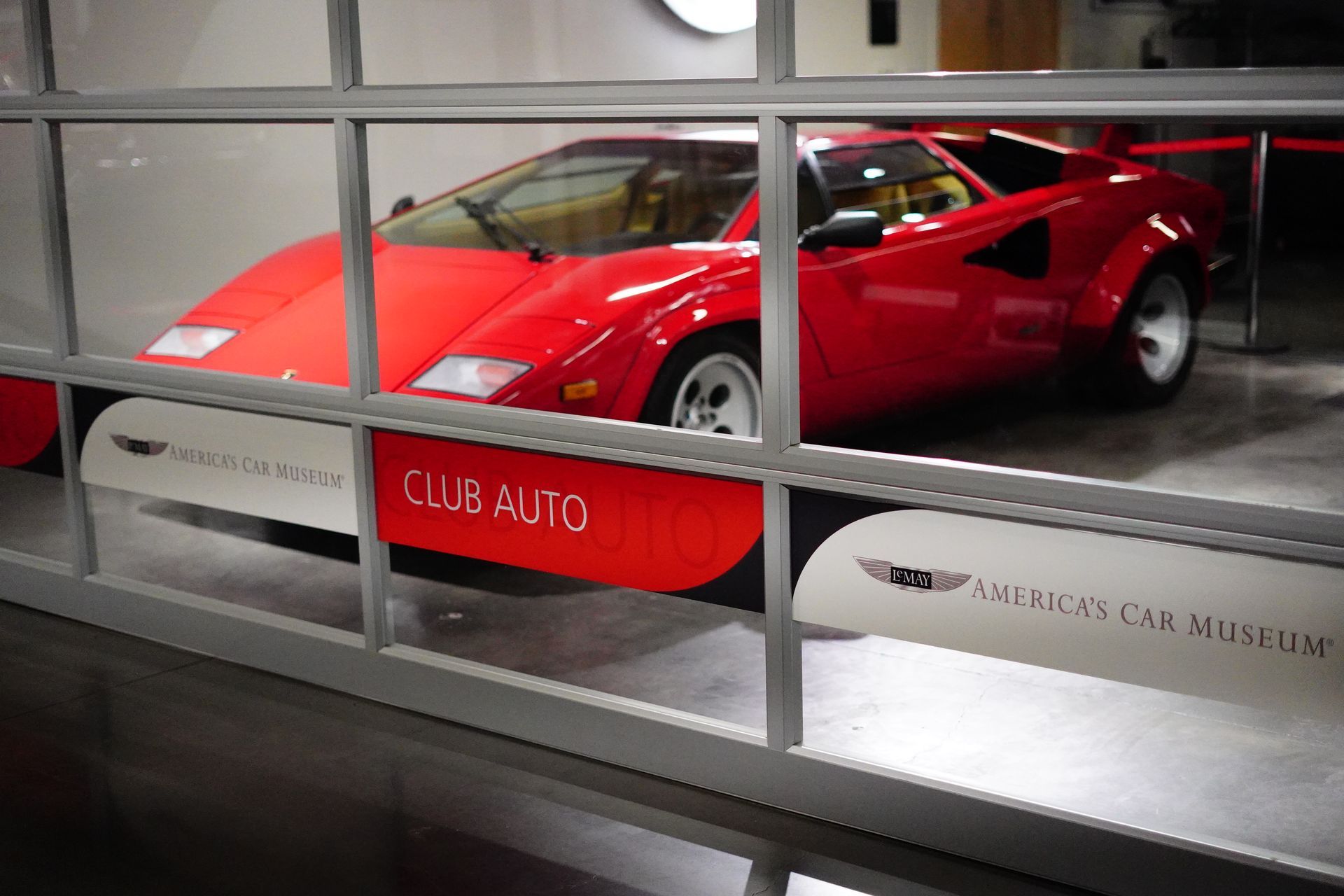 a nice garage inside america's car museum
