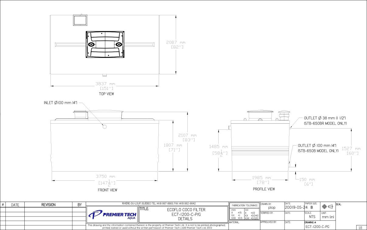 Ecoflo EC7 1200 Concrete Unit