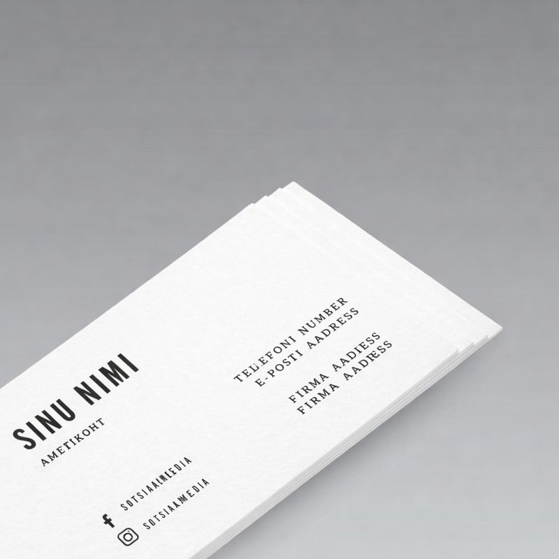 Visiitkaartide trükkimine