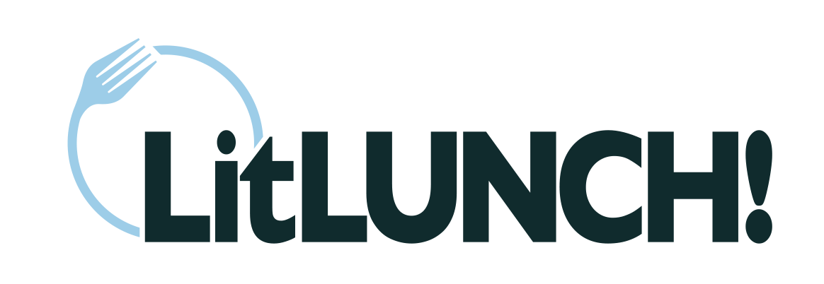 LitLUNCH! logo in blue