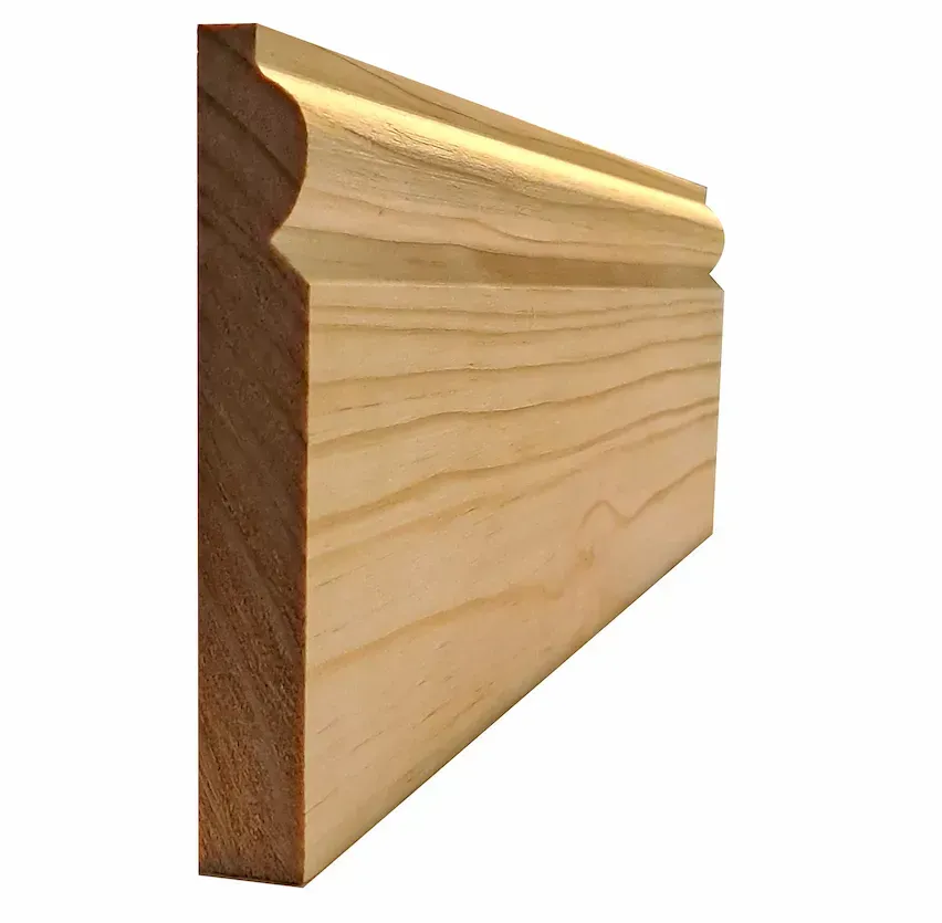 A close up of a piece of wood on a white background