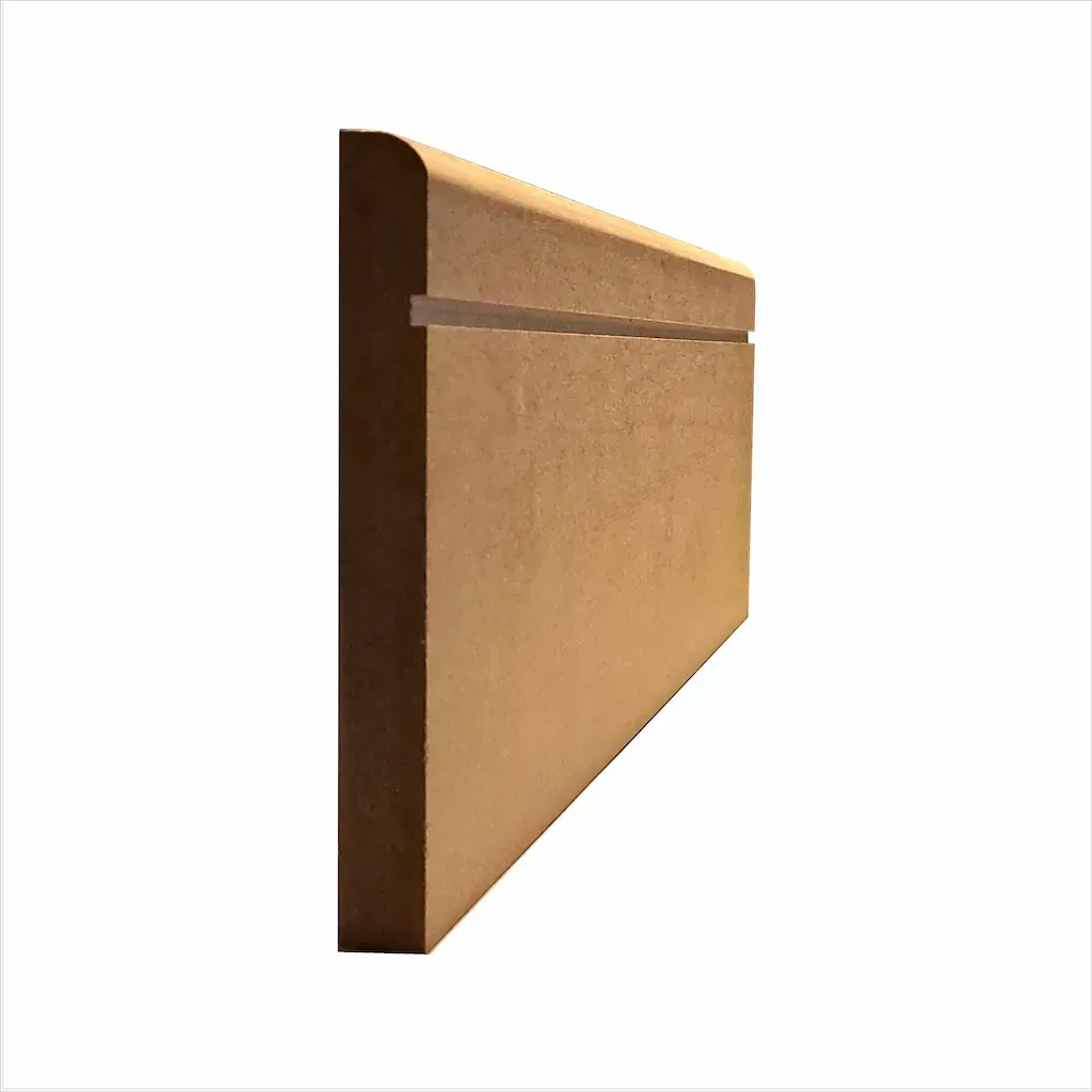 A piece of wood that looks like a triangle on a white background