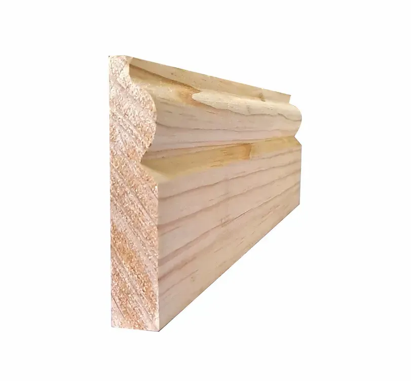 A close up of a piece of wood on a white background.
