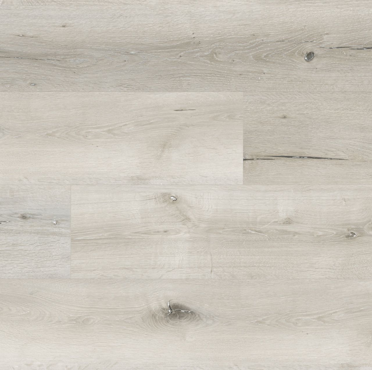 A close up of a white wooden floor.