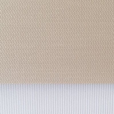 A close up of a piece of fabric with a white stripe on the bottom.