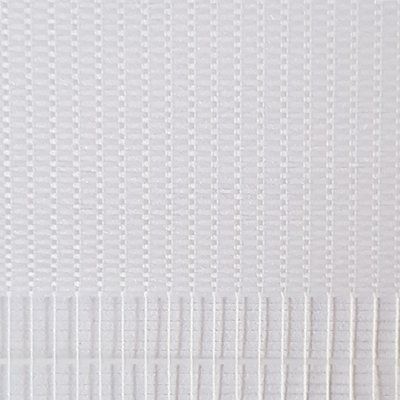 A close up of a white fabric with a striped pattern.