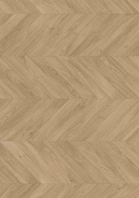 A close up of a wooden floor with a chevron pattern.
