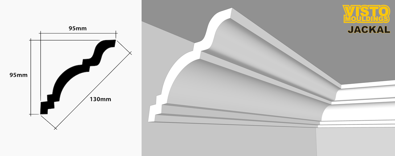 A picture of a cornice next to a picture of a cornice