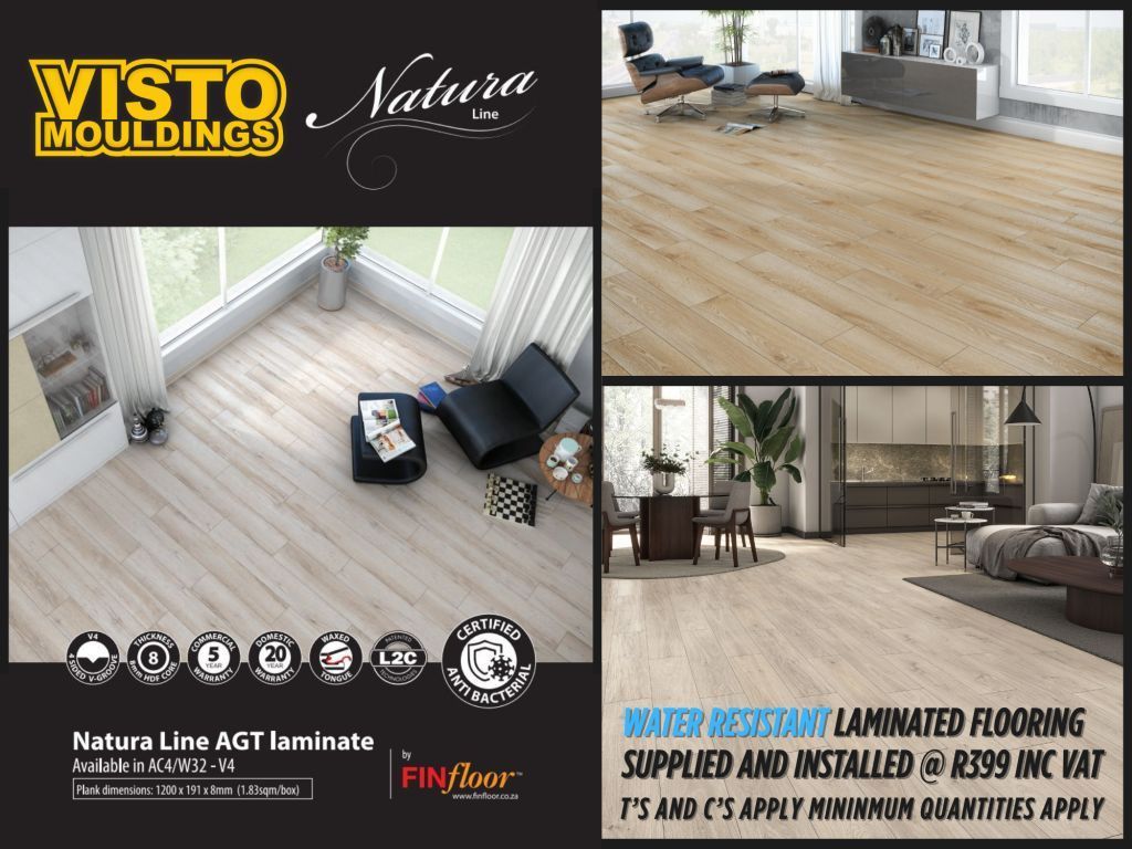 A massive sale of laminate flooring is being advertised