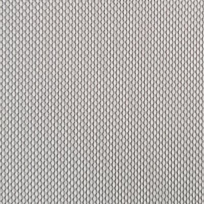 A close up of a white fabric with a grid pattern.