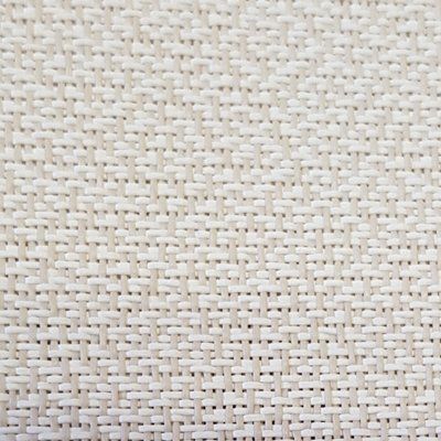 A close up of a white fabric with a weave pattern.