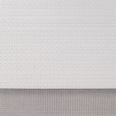 A close up of a piece of white fabric with a gray border.