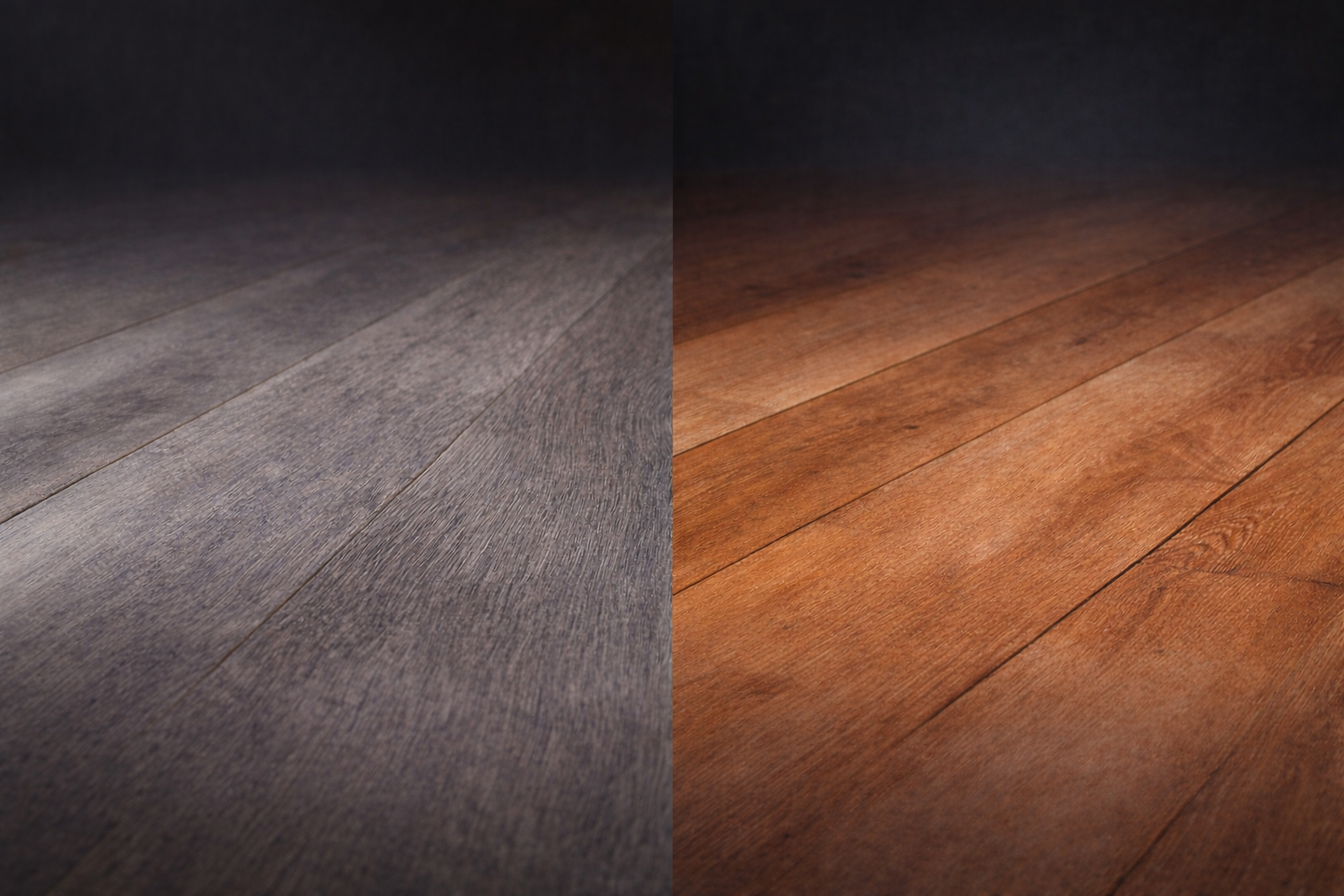 Vinyl and laminate flooring comparison with Visto Mouldings logo in Pretoria