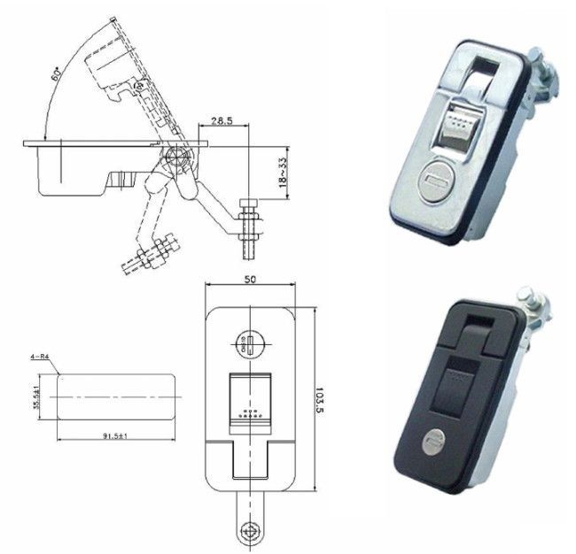 Diagram and Photos of a Panel Latch — Strut Re-gas Mackay In Ooralea, QLD