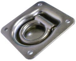 Metal Recessed Tie-down Ring With a Square Base — Strut Re-gas Mackay In Ooralea, QLD
