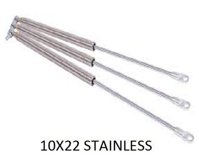 Three 10x22 Stainless Steel Gas Springs — Strut Re-gas Mackay In Ooralea, QLD