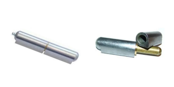 Two metal hinges, one assembled, one disassembled — Strut Re-gas Mackay In Ooralea, QLD