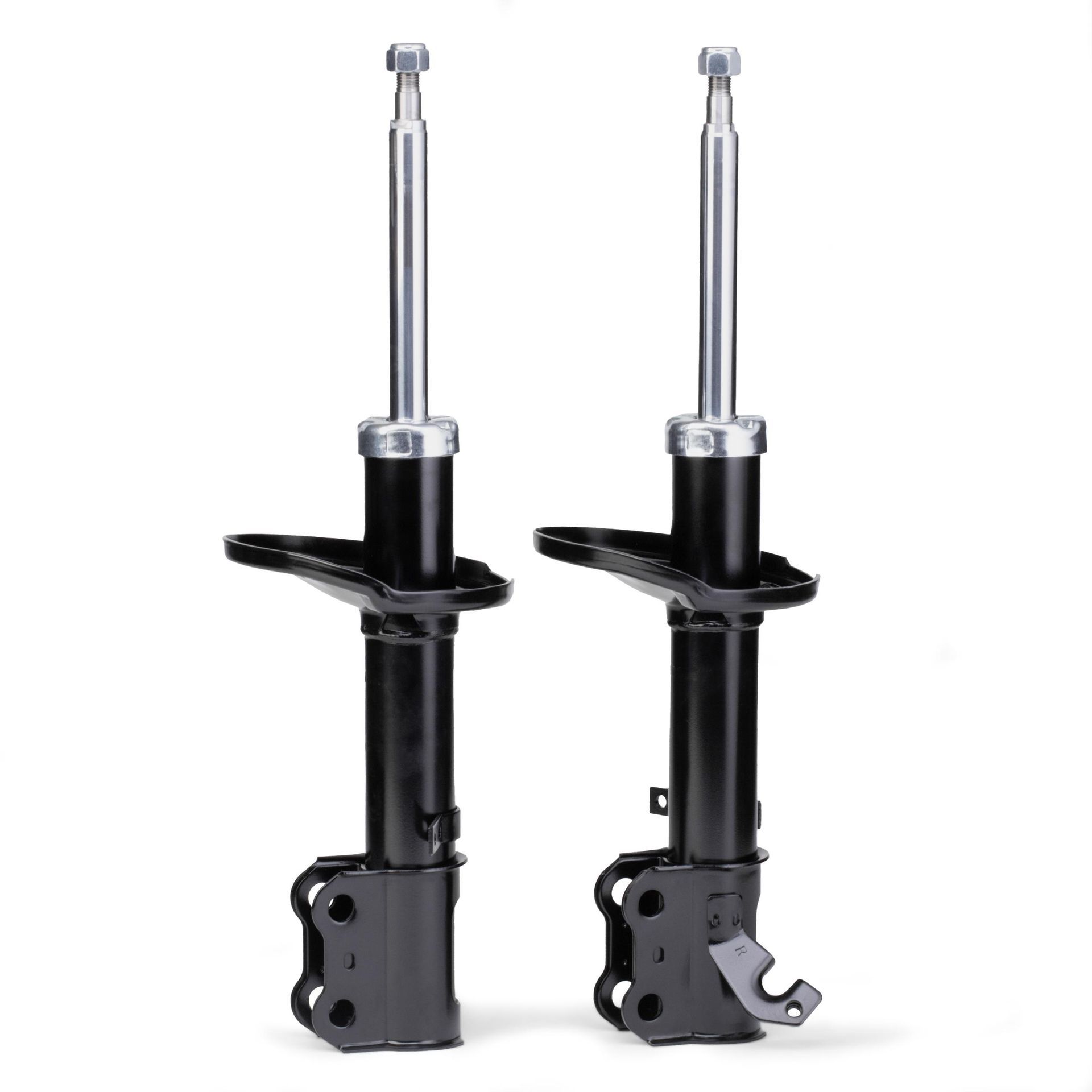 A Pair of Shock Absorbers on a White Background — Strut Re-gas Mackay In Ooralea, QLD