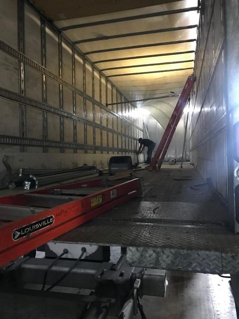 Augusta Trailer Repair — Truck Driver Working On Truck in Augusta, GA
