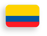 La bandera de colombia es amarilla, azul y roja.