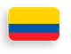 La bandera de colombia es amarilla, azul y roja.