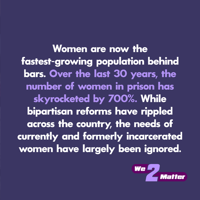 Women are now the fastest growing population behind bars